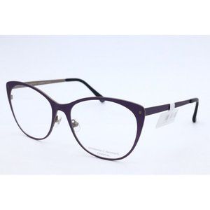 Prodesign Denmark 3180 c.3921 Aubergine Cat Eye Eyeglasses Clear Lenses 54mm